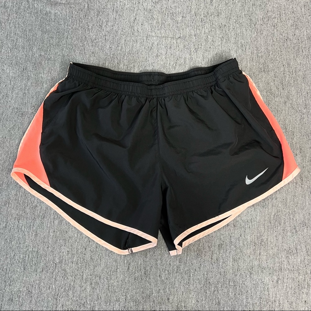 Nike Dri-Fit Pink & Black Reflective Women’s Athletic Running Shorts Size M